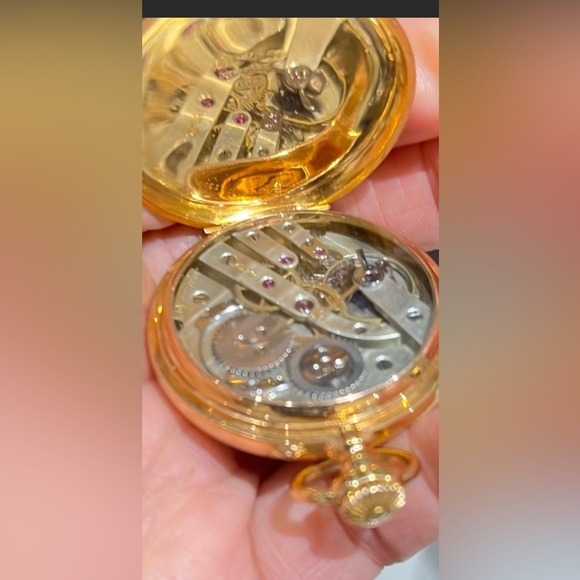 Tiffany & Co. Antique 18 K Yellow Gold Pocket Watch 45 gm Total Weight - Picture 6 of 14